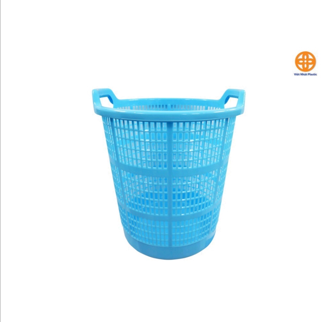 Sọt rác tròn. Giỏ đựng đồ Nhựa Việt Nhật. Giỏ trung 38.2 x 28.7 x 45cm. Lớn  42 x 25 x 51cm. Hàng Việt Nam chất lượng cao (MI-330)