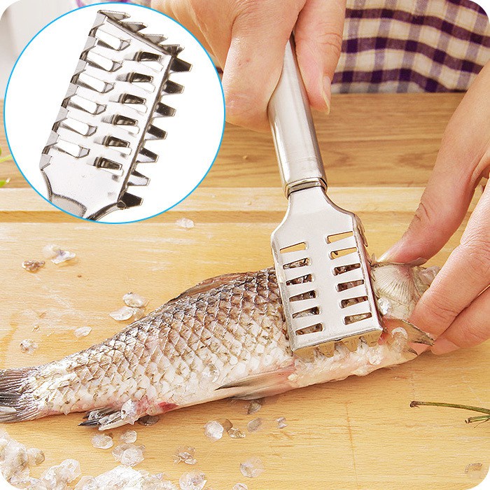 Dụng cụ lóc đánh vảy cá đồ cạo vảy cá inox