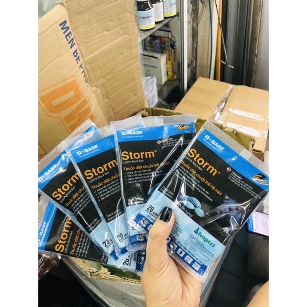 combo 5 gói kẹo chuột STORM - dùng cho chuột đã nhờn bả .