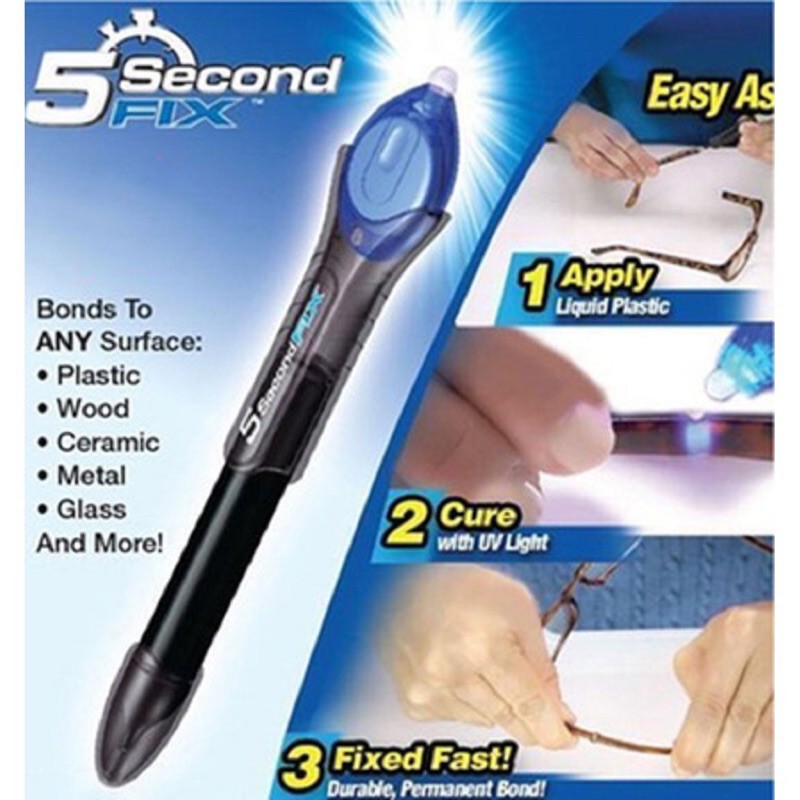 Keo UV 5 SECOND FIX Trong Suốt – Sửa Chữa Mọi Thứ