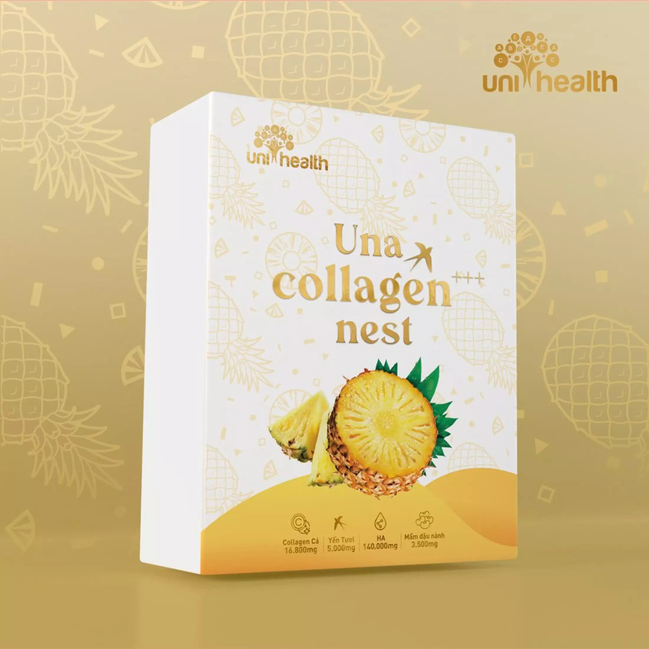Collagen Dạng Uống Una Collagen Nest CICI THƯỢNG ĐỈNH YẾN Giúp Da Săn Chắc
