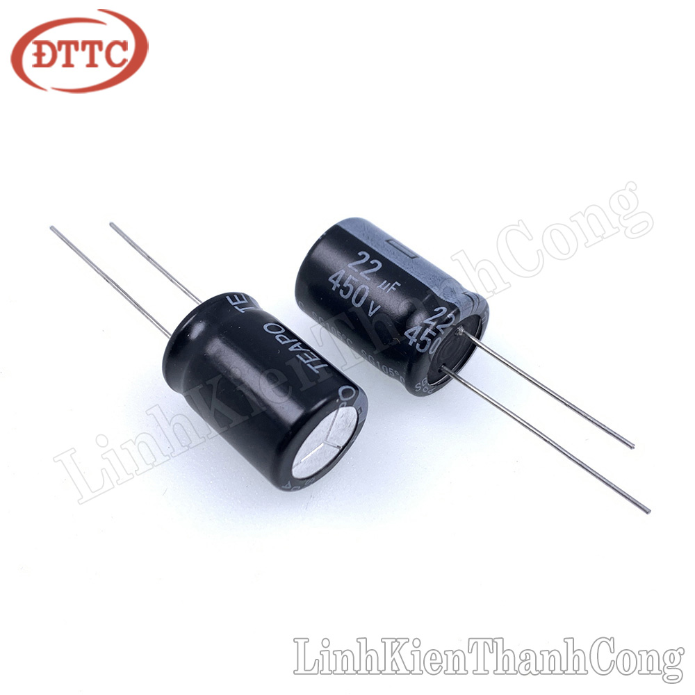 Tụ 22uF 450V (13x20mm)