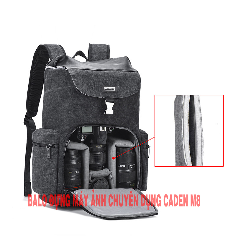 Balo máy ảnh Caden M8