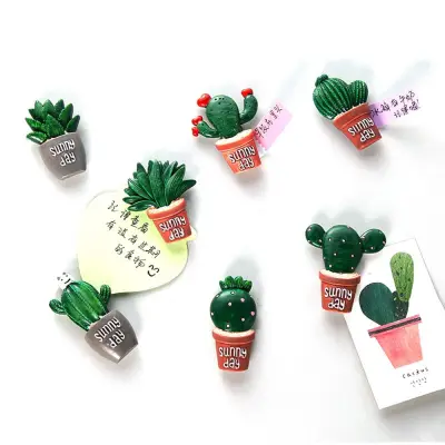 UDIEOA 1 pcs 3D Wonderful Gift Mini Lifelike Cactus Creative Stickers Magnets Fridge Magnet Whiteboard Magnet Magnet Decor