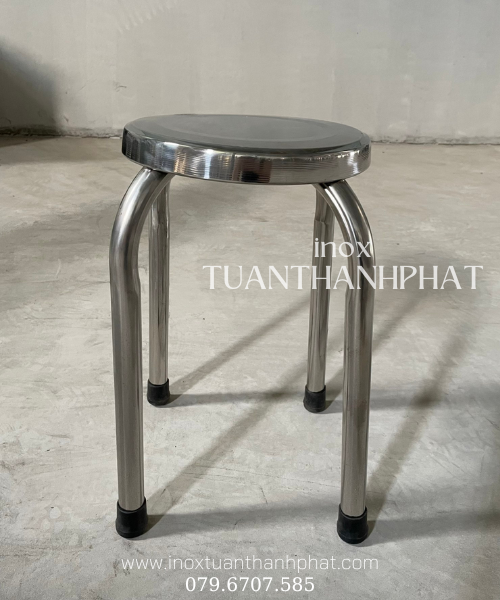 Ghế Đẩu 50cm - Ghế bàn ăn inox