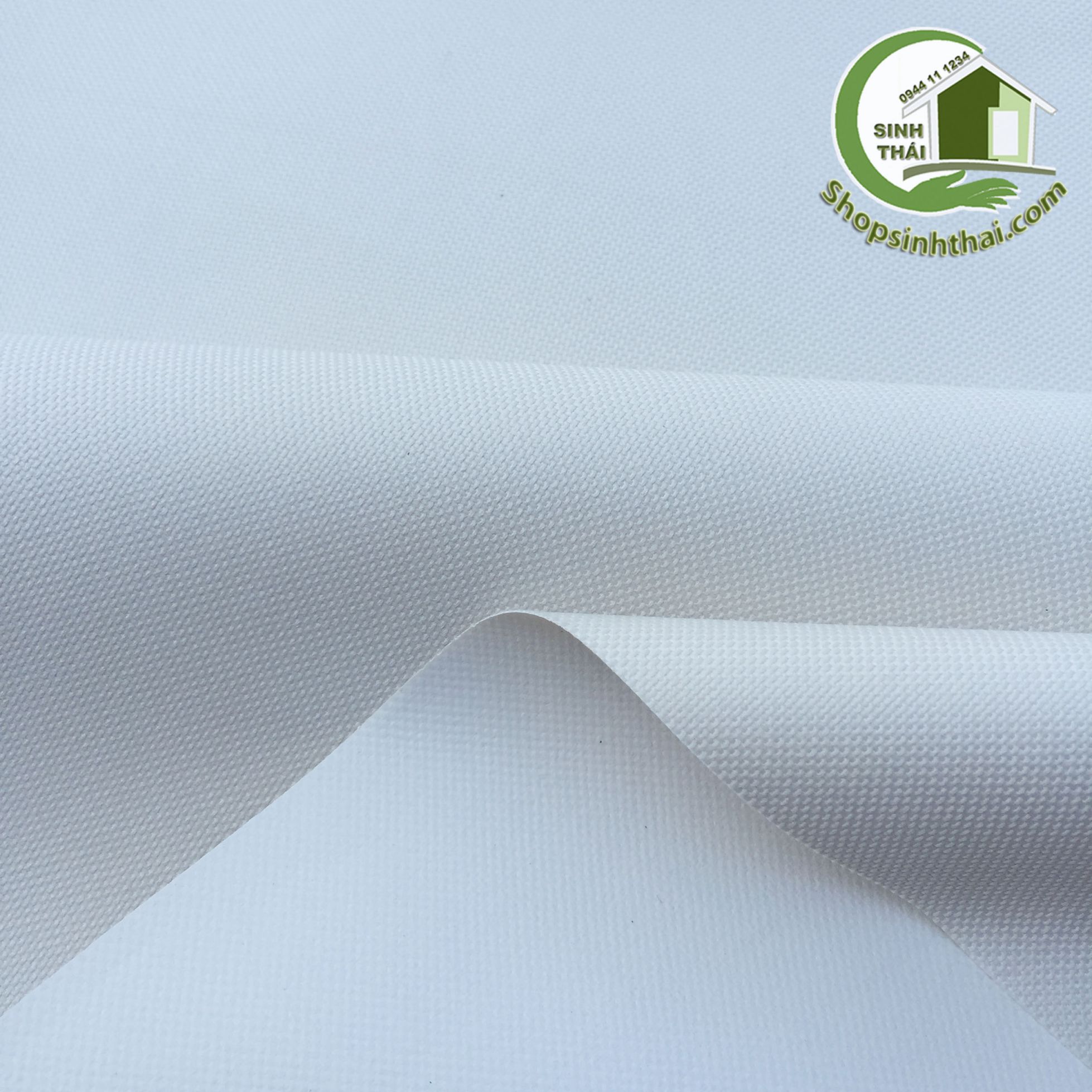 Vải bố PVC màu kem - vải may balo túi xách