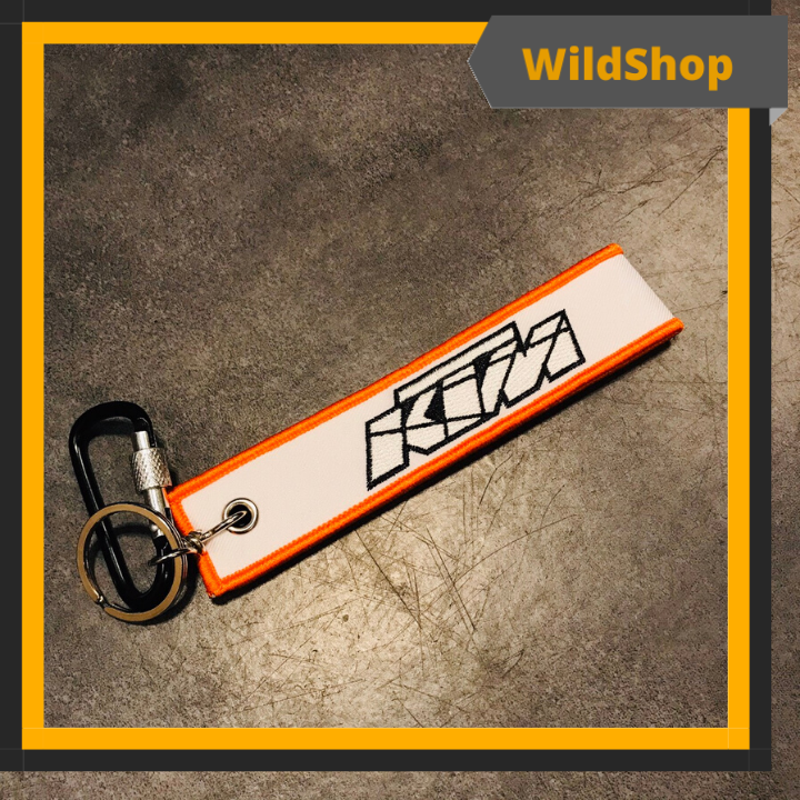 Móc khóa motor thêu logo KTM