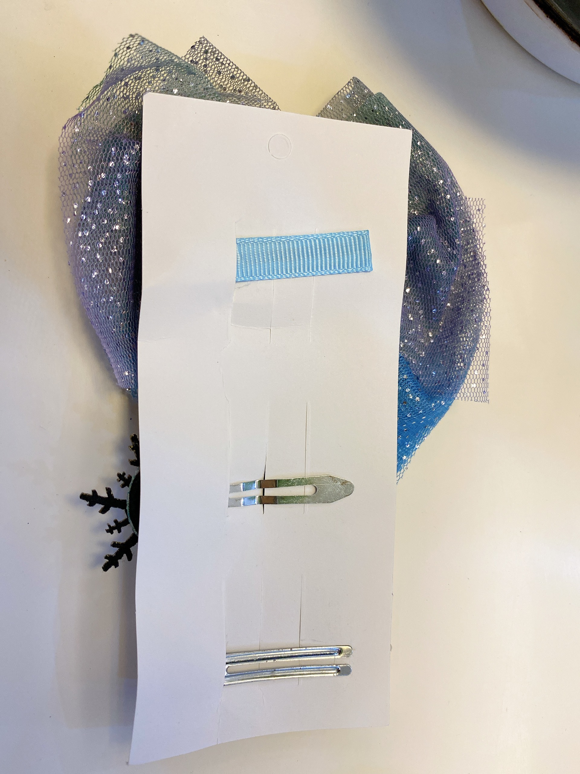set 3 kẹp tóc nơ công chúa tuyết elsa