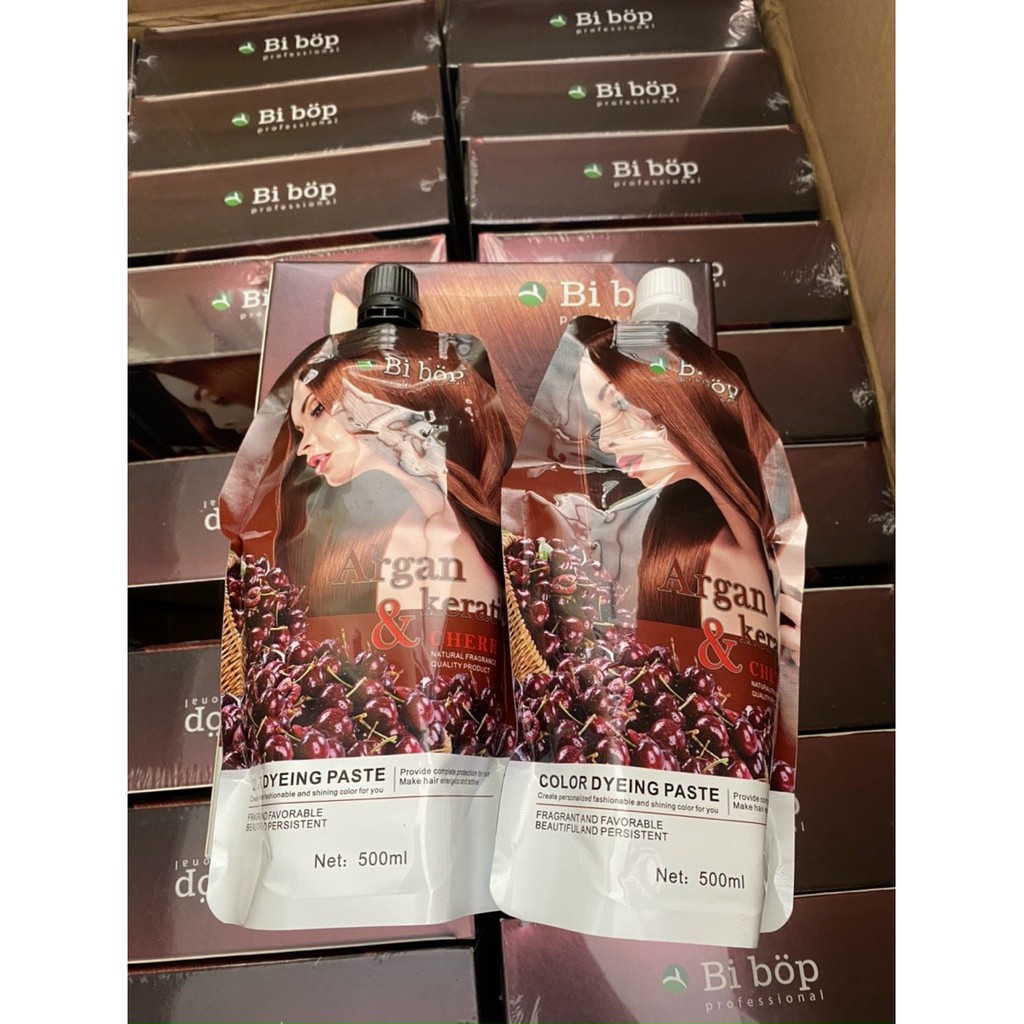 Nhuộm Nâu Phủ Bạc Bibop 500ml