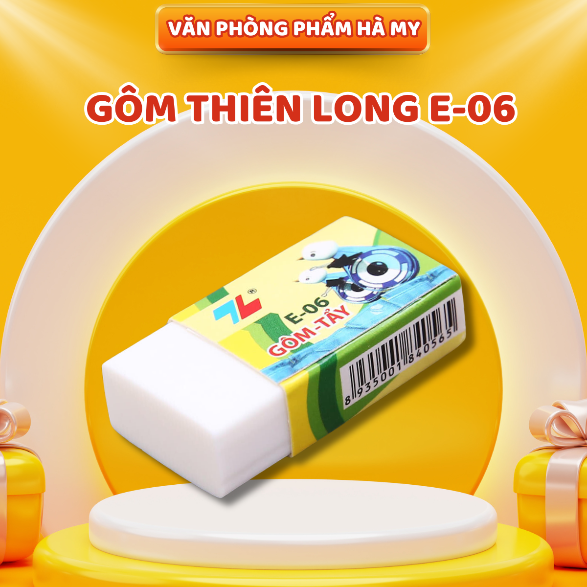 Combo 5 Cục Gôm tẩy xóa bút chì Thiên Long E-06