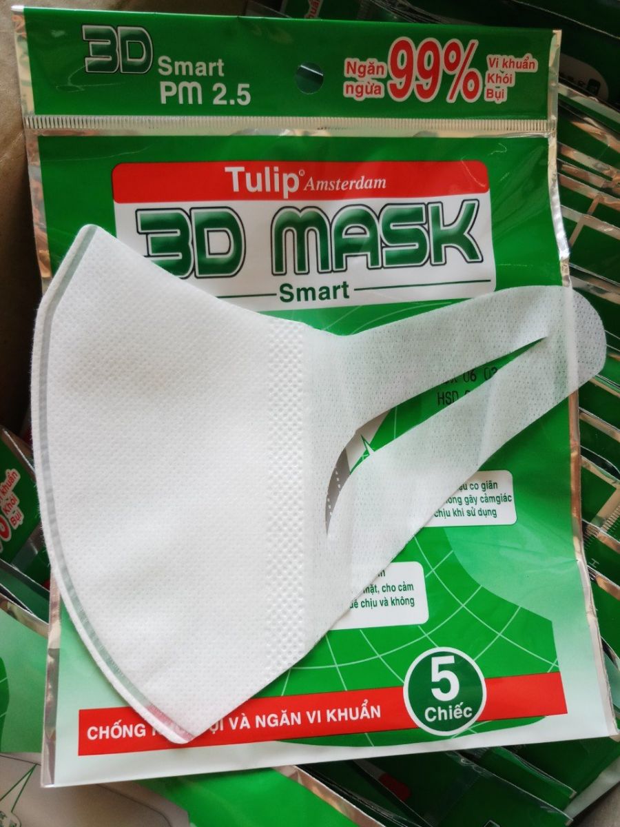 Khẩu trang 3D Mask công nghệ Nhật Bản túi 5 chiếc