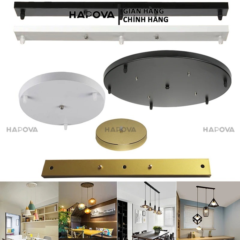 Đế bộ 03 Đèn thả trần HAPOVA DT 8993