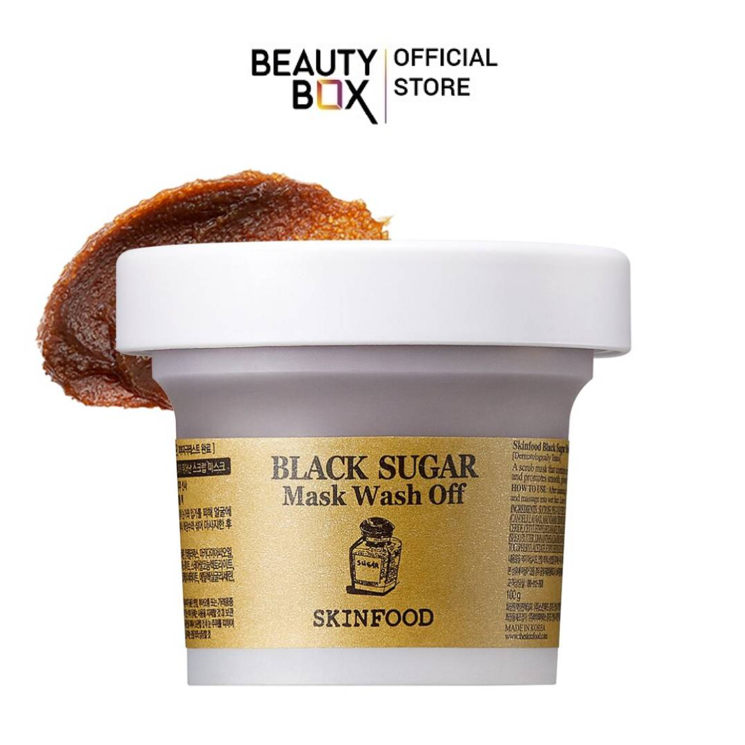 Mặt nạ tẩy da chết skinfood black sugar mask wash off 100g
