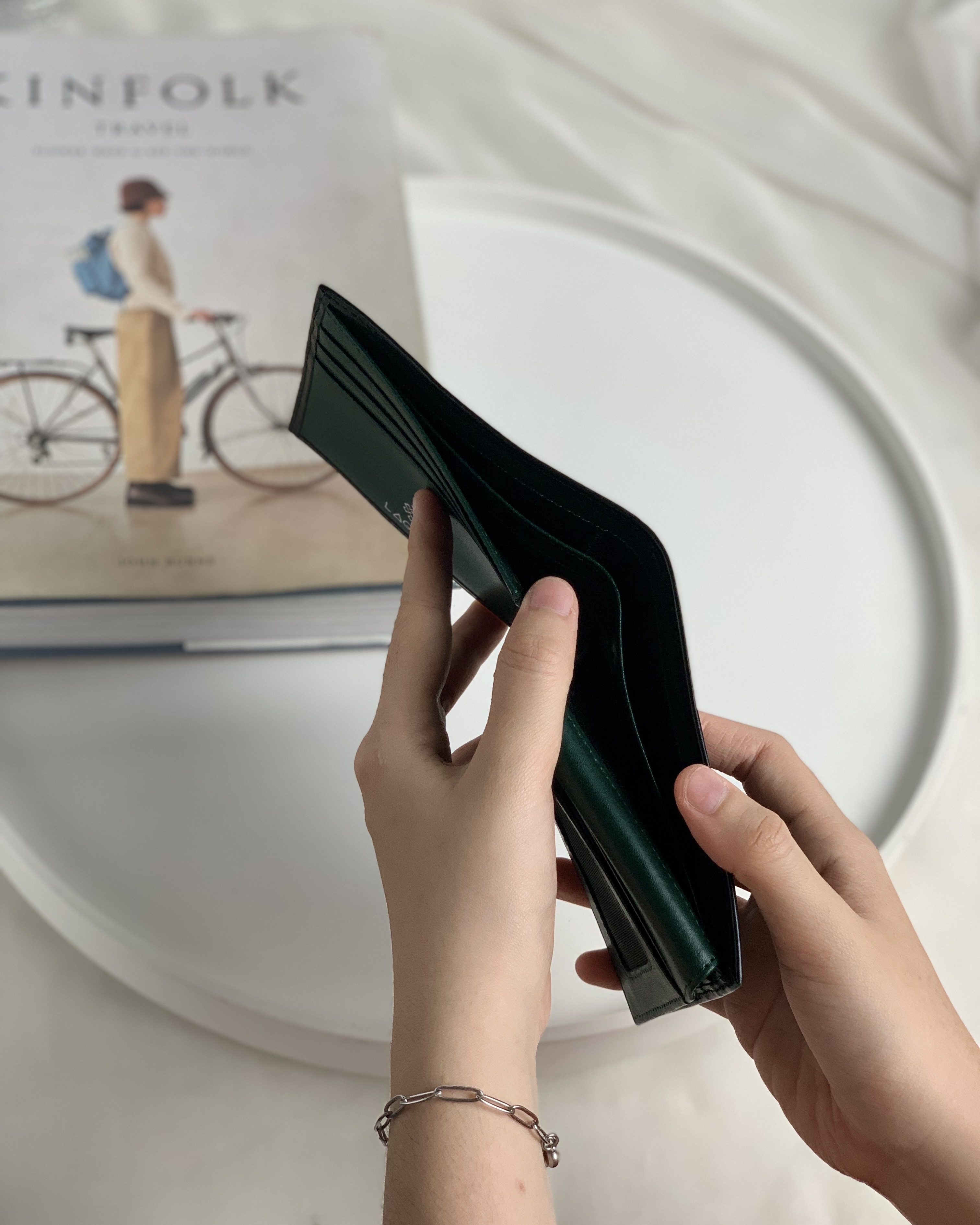 Ví Nam Da Thật LAGOM Compact Wallet phối màu