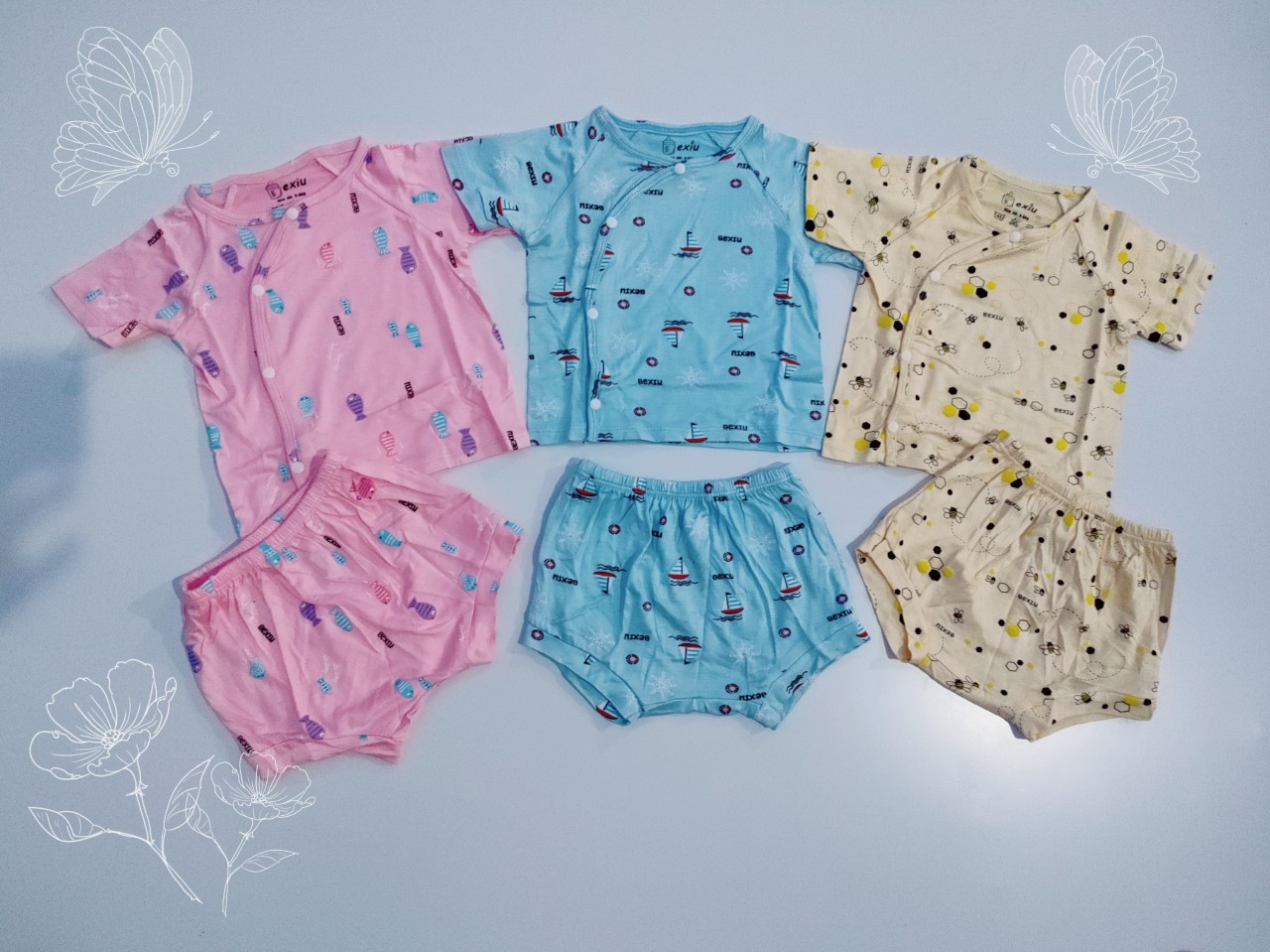 Bộ Chip Thun Lạnh BEXIU Dễ Thương Cho Bé