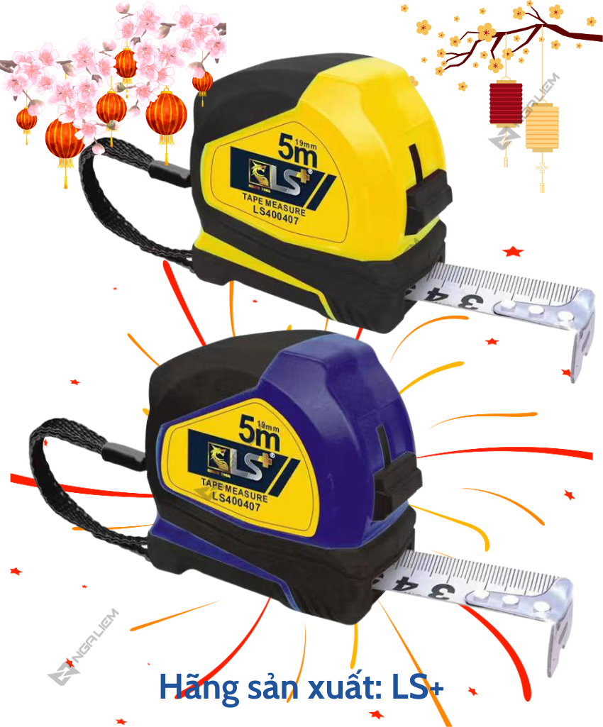 Thước bọc cao su 2 mặt LS+