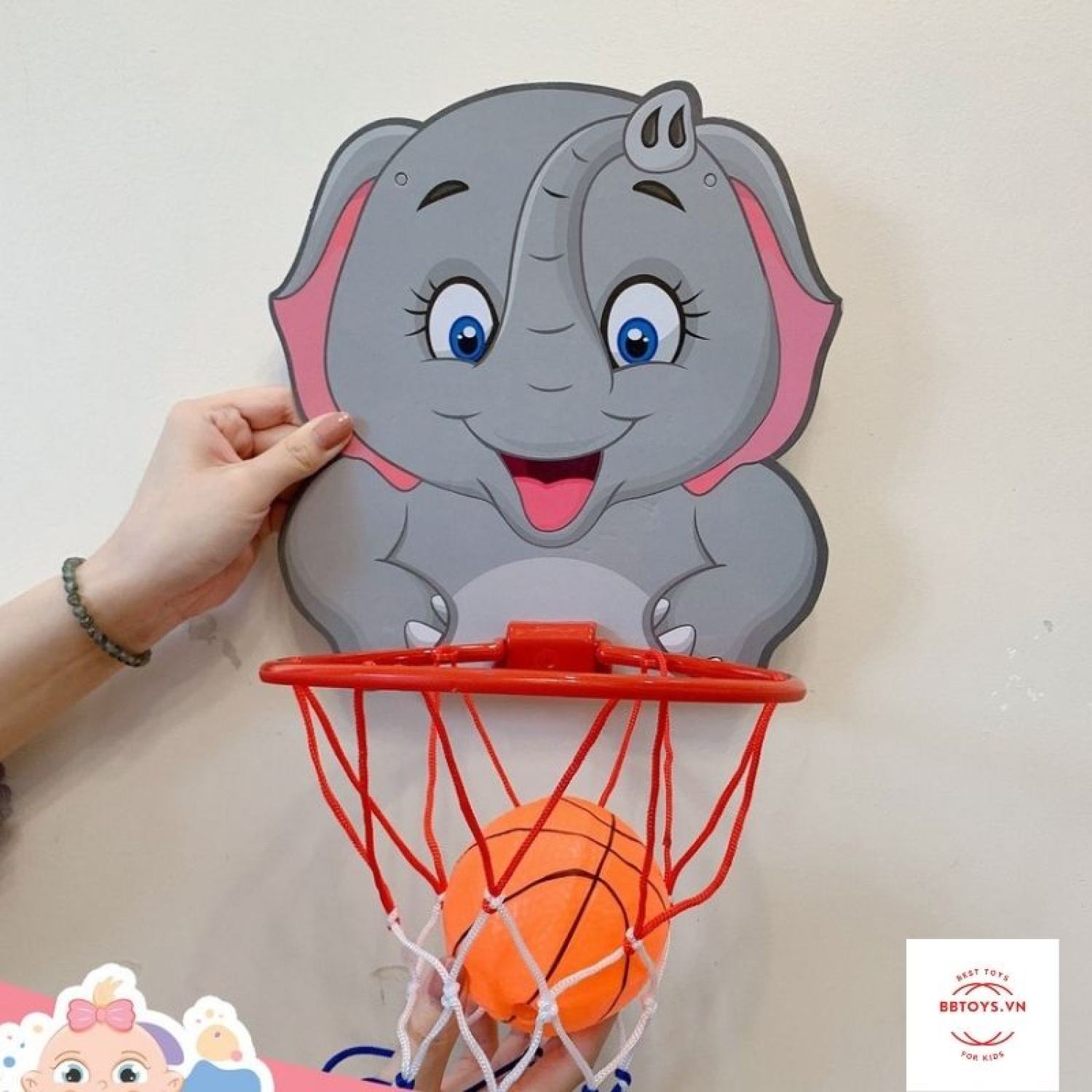 BÓNG RỔ TREO TƯỜNG MINI CHO BÉ (BBTOYS: 22)