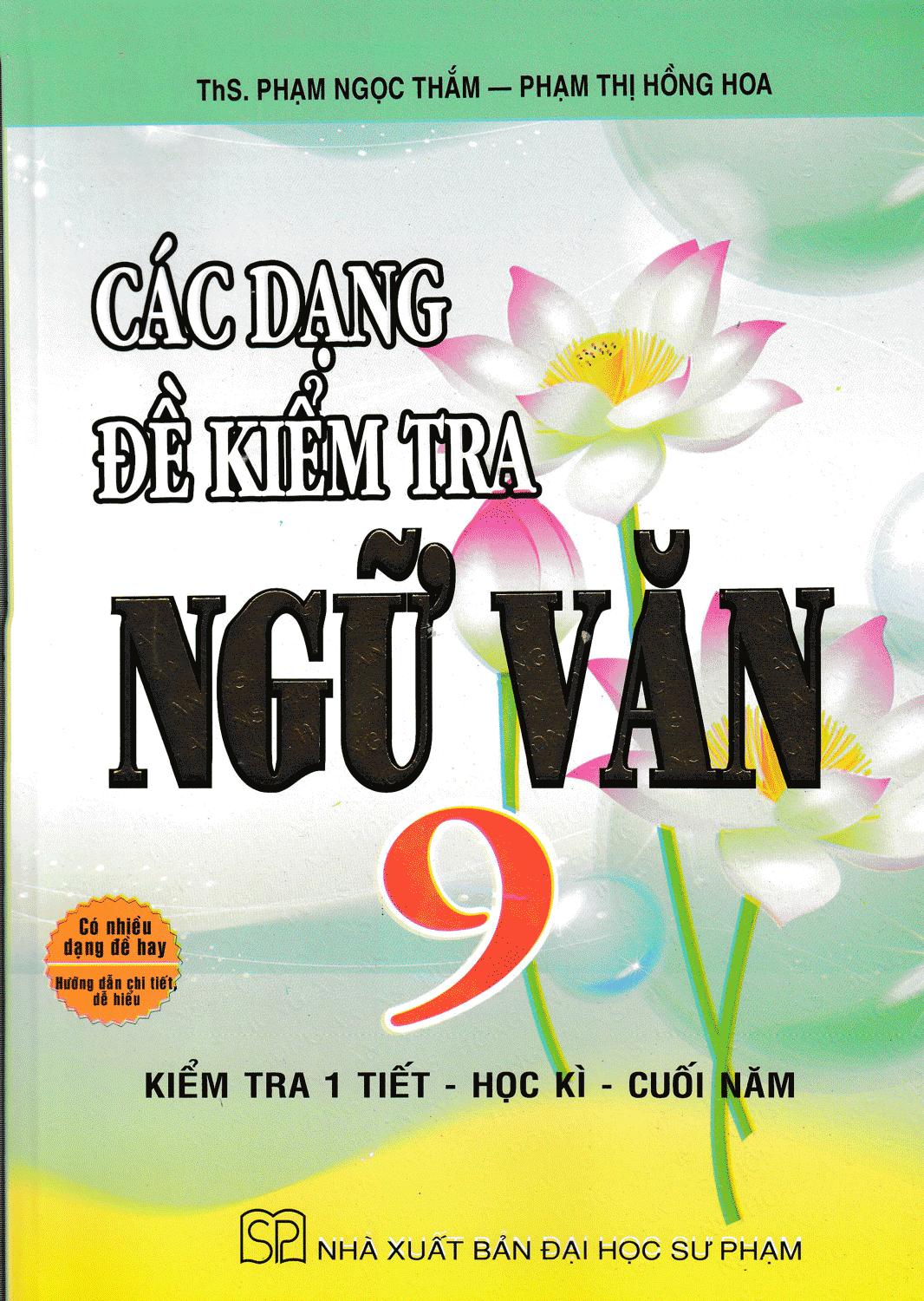 [HCM]Các Dạng Đề Kiểm Tra Ngữ Văn 9