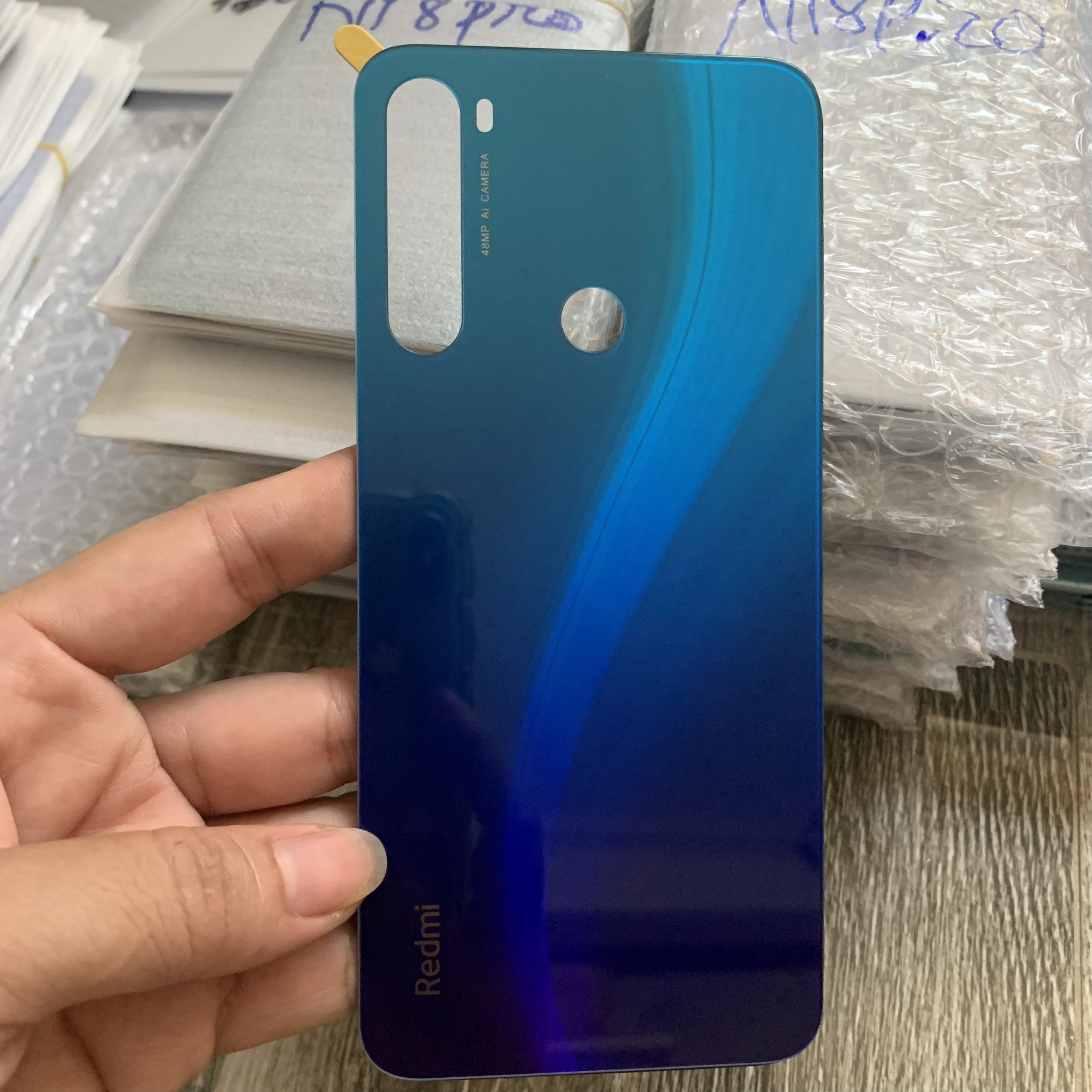 kính lưng xiaomi redmi note 8