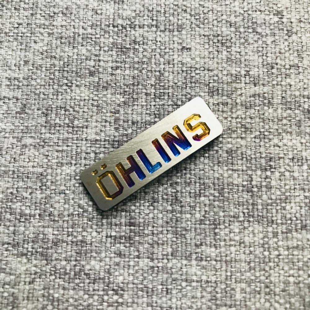 [TRANG TRÍ] TEM dán xe máy, tem TITAN dán xe máy chữ OHLINS mini siêu dễ thương