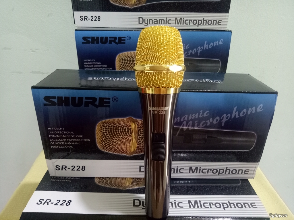 Chuyên cung cấp micro karaoke micro shure sr-228 nguyên zin hàng bãi micro karaoke có dây shure sr228 hát karaoke chuyên nghiệp độ nhạy cao cực hút âm âm thanh trung thực đầy đặn mạnh mẽchống hú tốt bền đẹp bh 12t