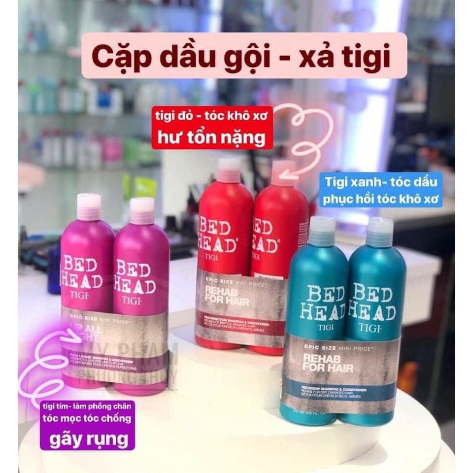 [] Bộ Dầu gội + xả Tigi Bed Head 750ml