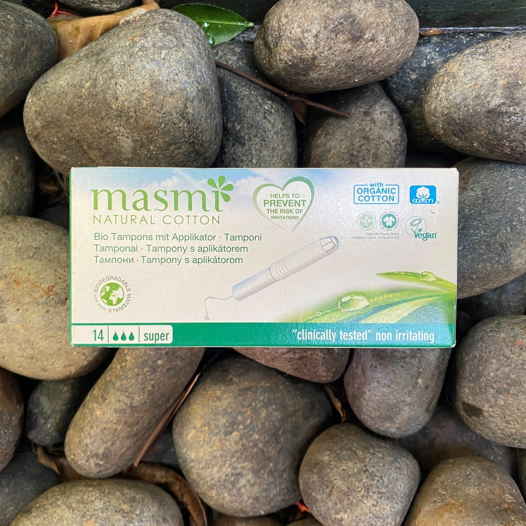 Tampon có cần đẩy hữu cơ Masmi