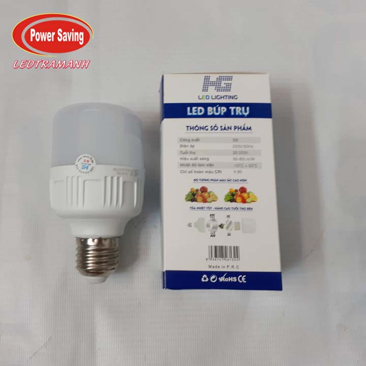 Bóng đèn led trụ 9w HG chính hãng