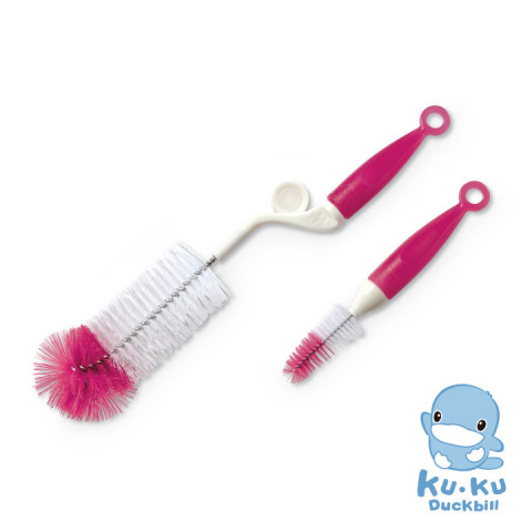 bộ 2 cọ rửa bình sữa KUKU ku5468