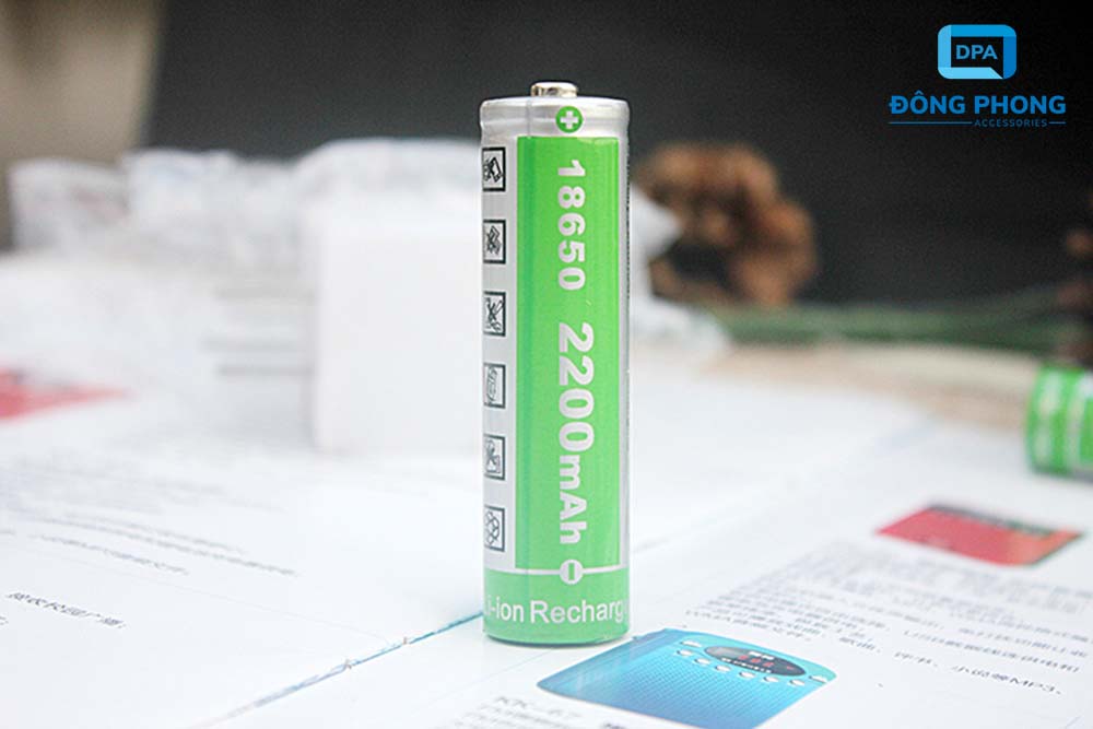 Pin Sạc Lithium-ion 18650 4.2V 2200mAh