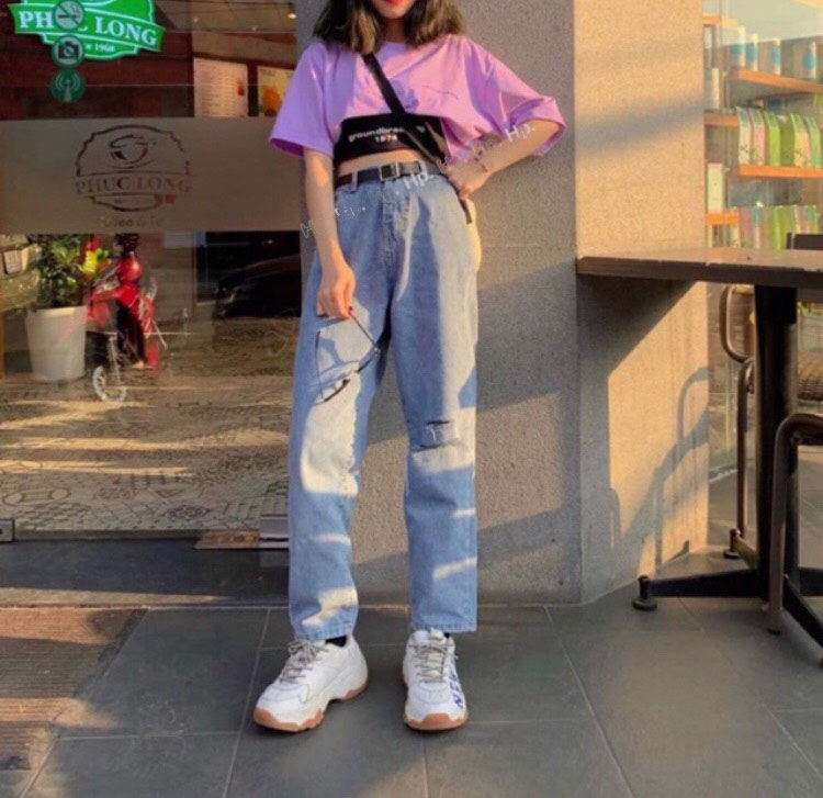 Áo croptop nữ siêu cá tính [set 2 món]