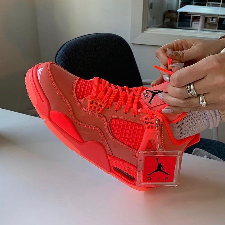 Giày Sneaker J0r.dan 4 Hot Pun.ch Full red ( Full box)