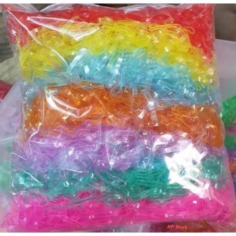 Gói Thun Cột Tóc Các Màu 100g Tiện Lợi Đa Năng