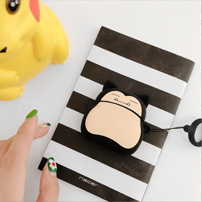 Vỏ Ốp Case airpod airpods bảo vệ bao đựng tai nghe không dây bluetooth 1/2/Pro/i12/i9/tws chống va đập - Snorlax