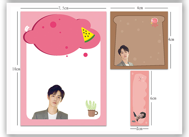 [Có sẵn] Tập giấy note Tiêu Chiến Xiao Zhan