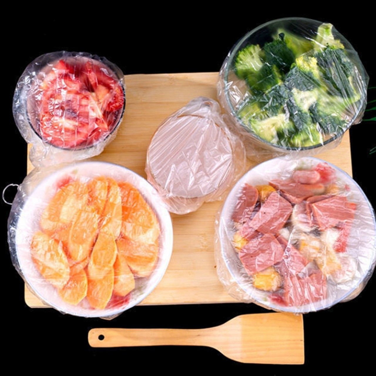 Set of 100 Multi-Purpose Food Wrap Bags, Size 25cm