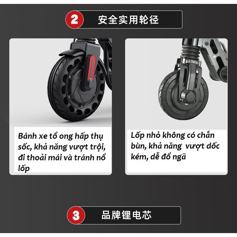 Xe điện scooter gấp gọn BREMER  - xe điện gấp gọn bỏ cốp