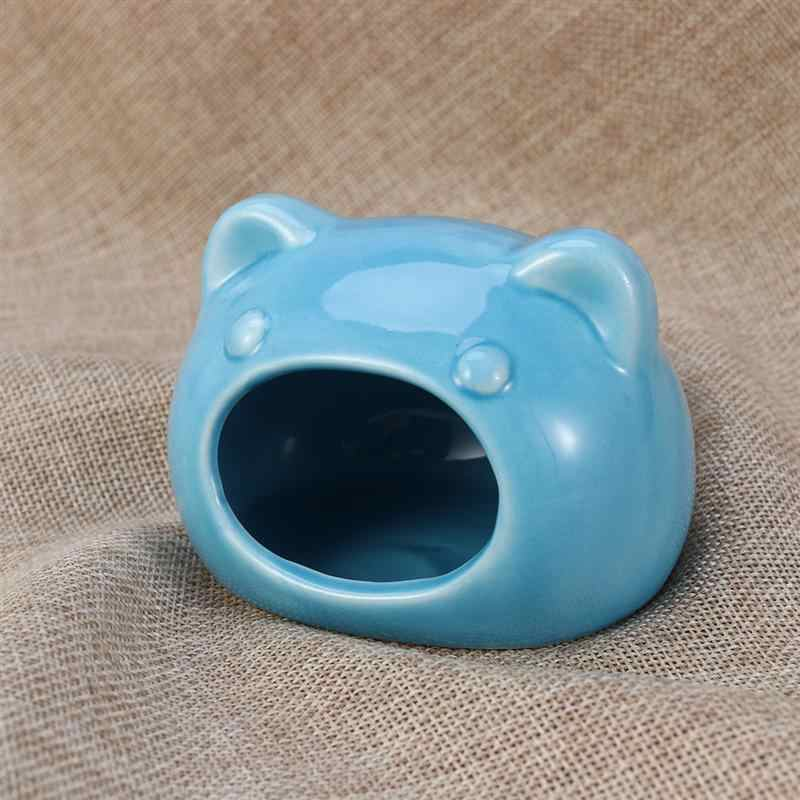 Nhà ngủ sứ hình mèo cho hamster