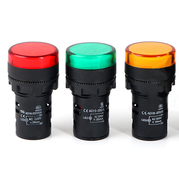 Đèn báo 24v, 220v 22mm ad16-22ds