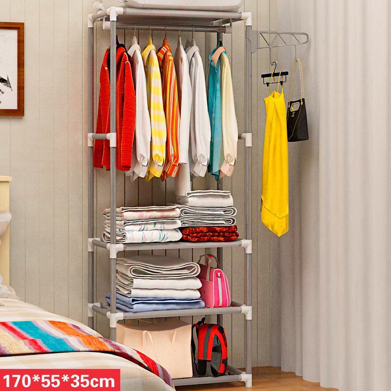ZX-Simple Coat Rack Floor Hangers Creative Clothes Rack Bedroom Storage Shelf Foyer Storage Iron Art Sedurre Attrarre