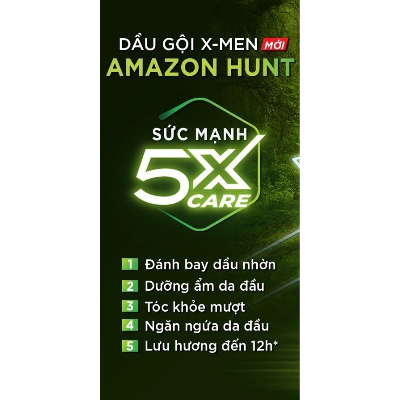 Dầu Gội X-Men Amazon Hunt 150g - Hàng Khuyến Mãi
