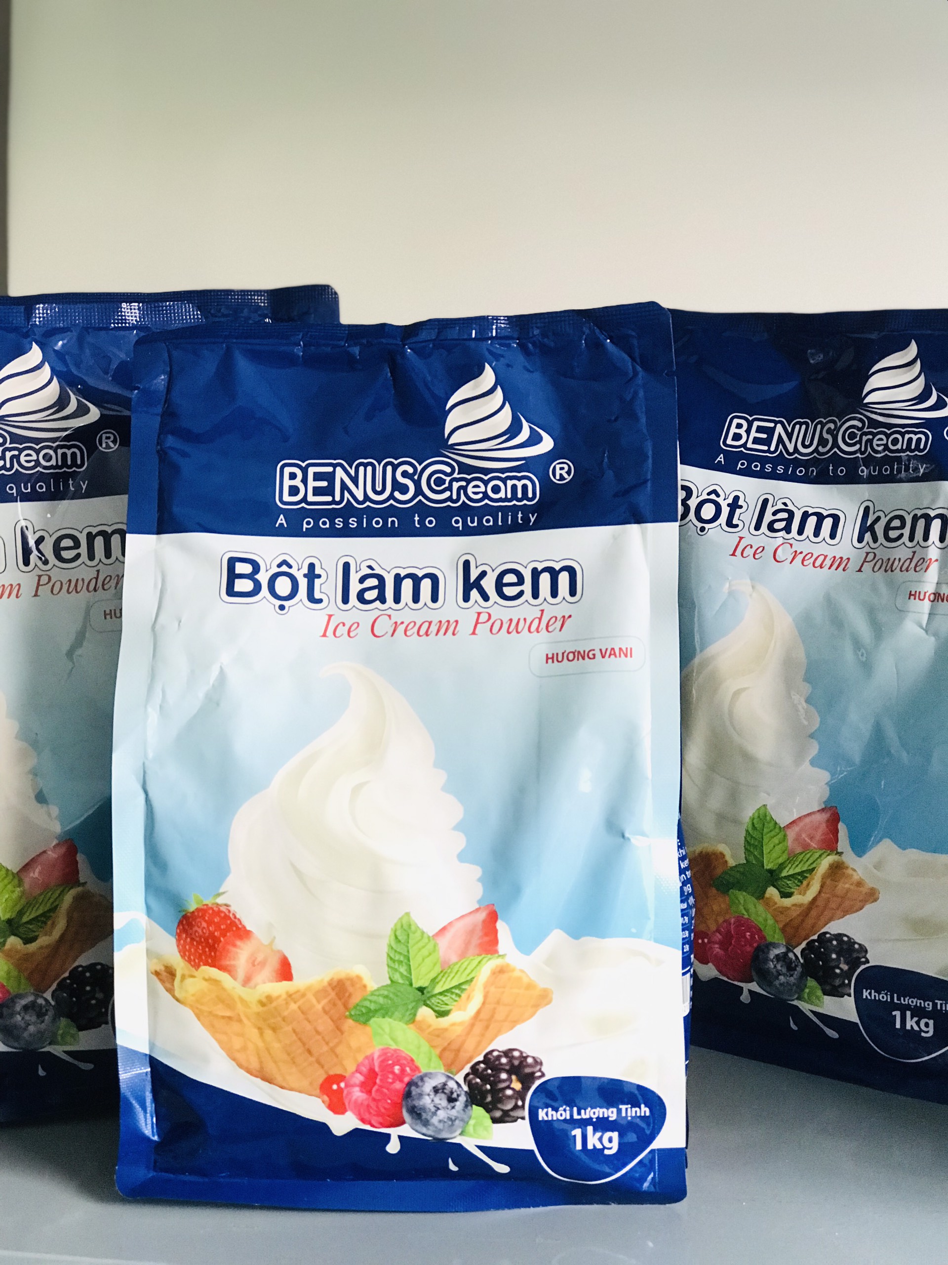Bột làm kem tươi vị Đậu Xanh