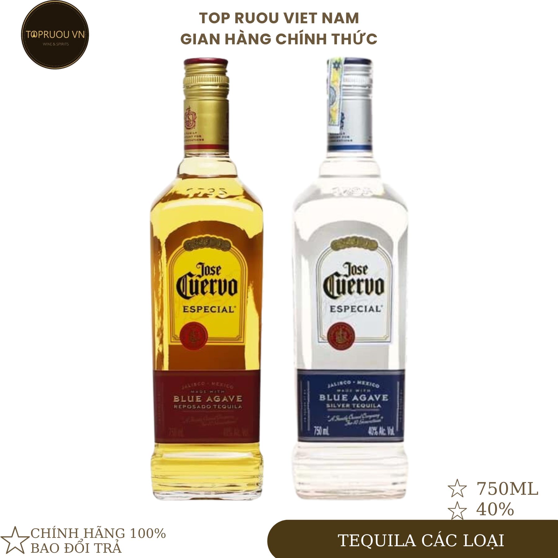 [Top Rượu VN] Tequila Jose Cuervo 700ml [Chính Hãng]