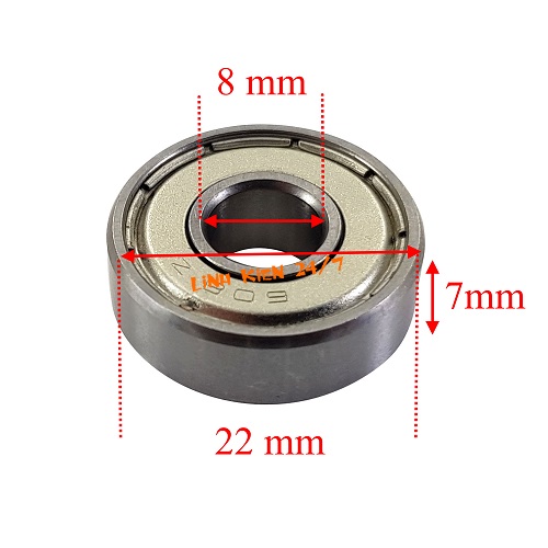 CẶP VÒNG BI TRỤC 8MM 608Z