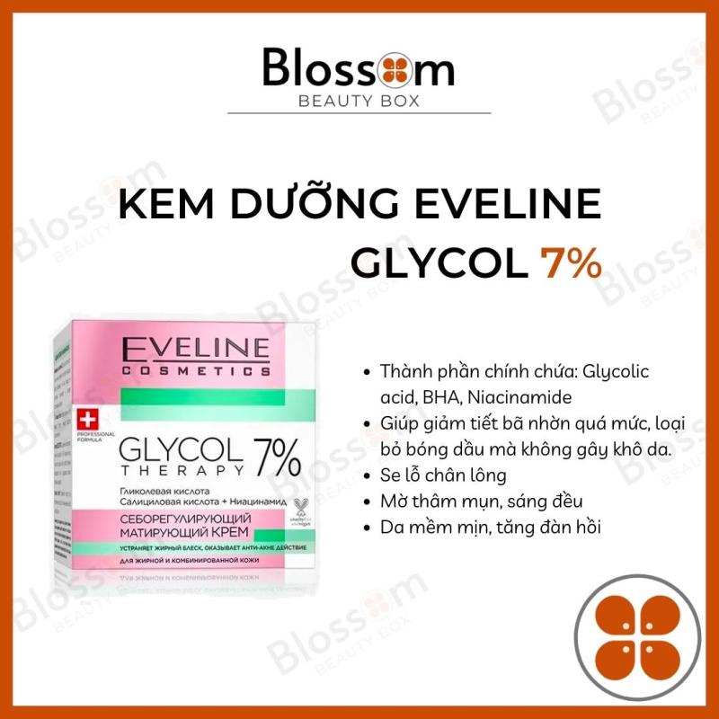 Kem dưỡng Eveline Glycol Therapy 7% ngừa mụn, mờ thâm