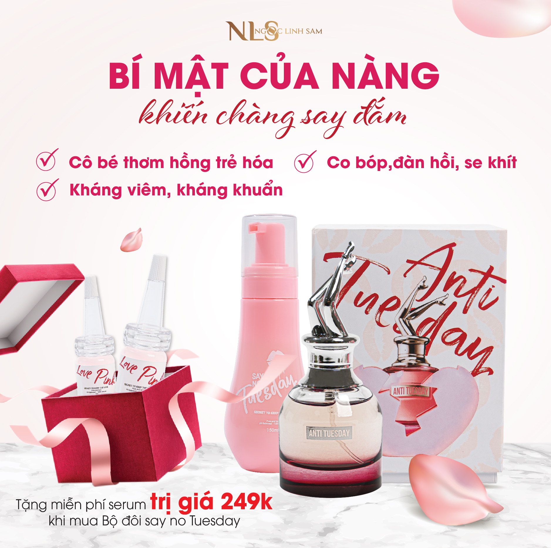 SERUM DƯỠNG HỒNG LOVE PINK ( 1 sp dưỡng hồng )