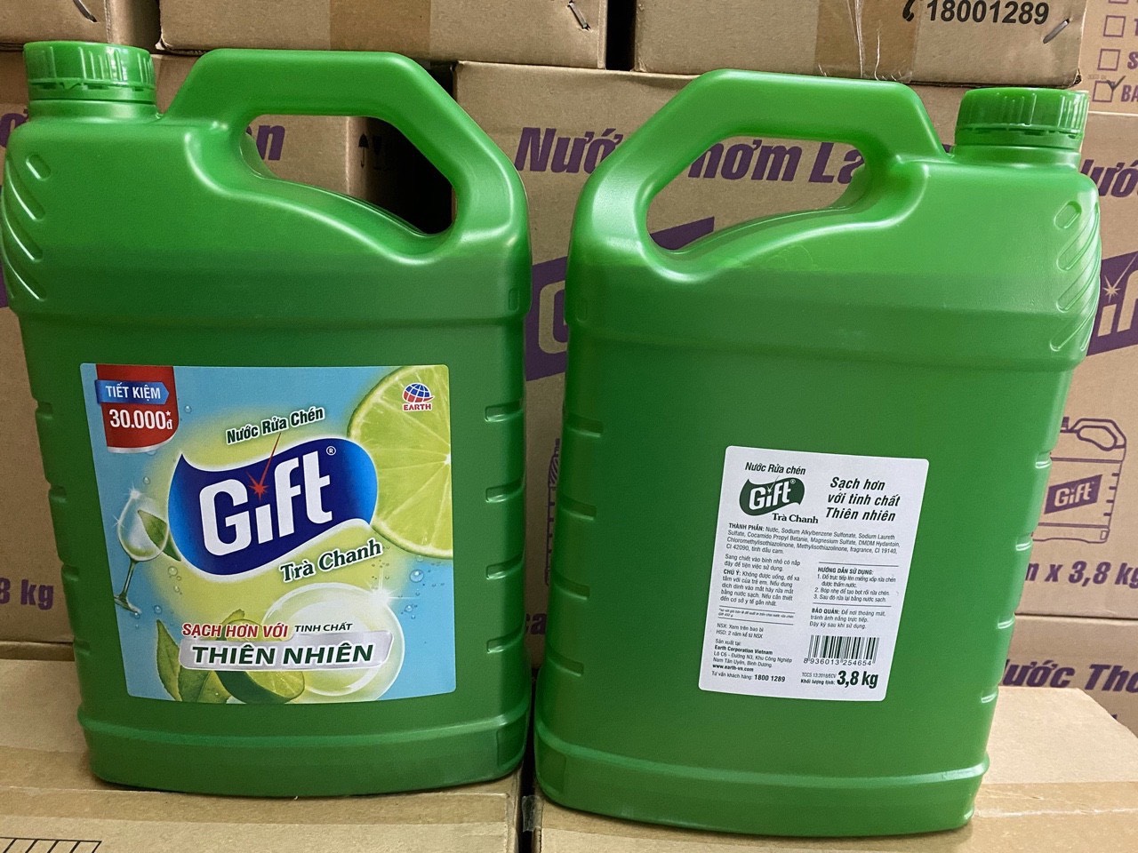 Nước rửa chén Gif mẫu mới sản xuất