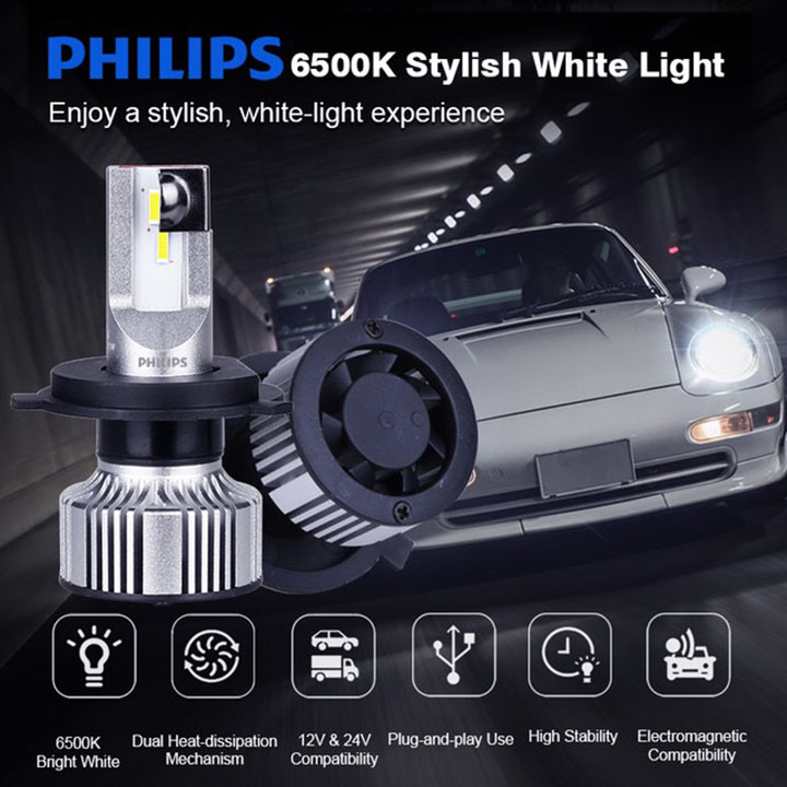 Đèn pha LED H4 Philips Ultinon Essential G2 Siêu Sáng