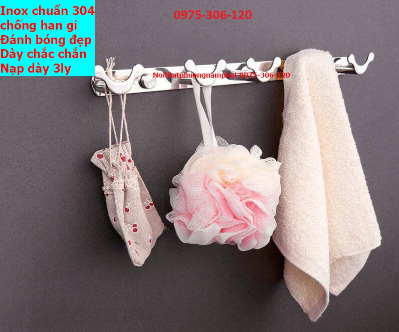 [HCM][DÀY DÁNH BÓNG SIÊU ĐẸP] Móc Treo Quần Áo Gắn Tường Bằng INOX 304 Trong Nhà Tắm MA6 MÓC ÁO BƯỚM