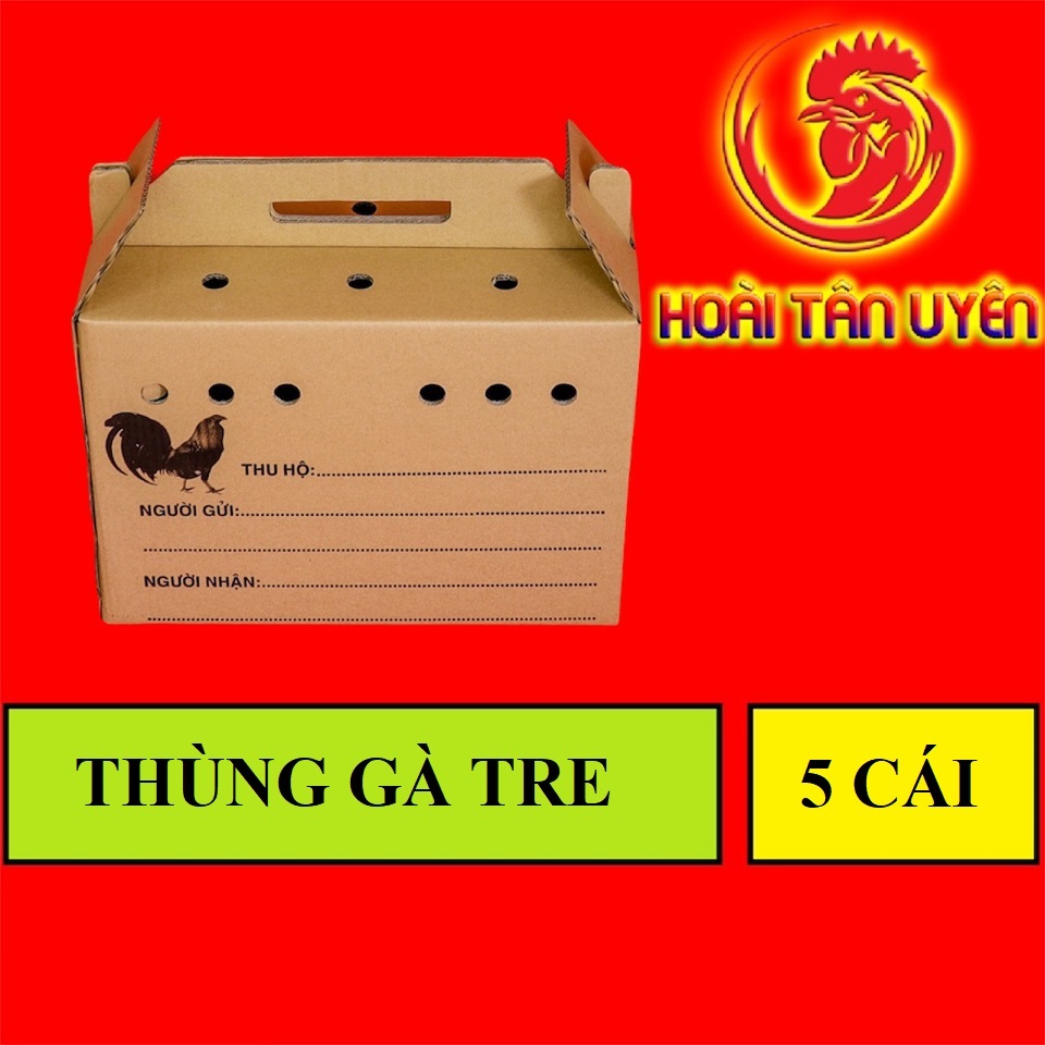 COMBO 5 THÙNG GIẤY ĐỰNG GÀ TRE